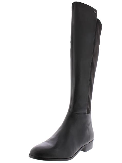 michael kors bromley over knee black leather boots